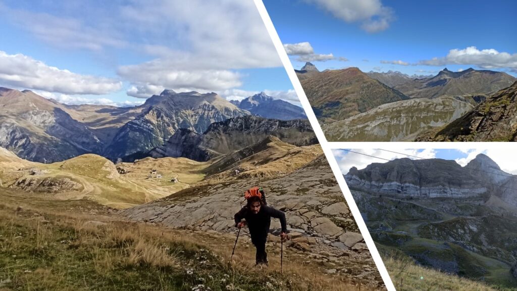 Las imágenes muestran la vía ferrata de la Zapatilla y las espectaculares vistas que se pueden contemplar en ella.